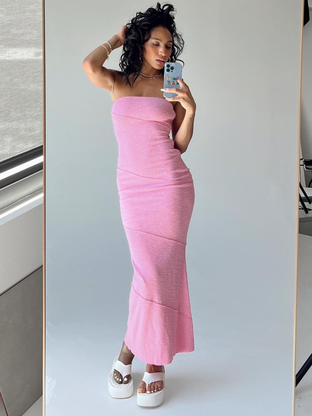 Princess Polly Oscar Midi Dress Pink Size 2